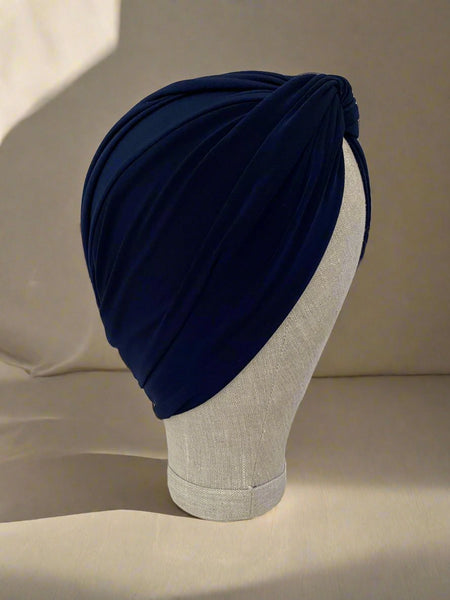 Cross turban Navy