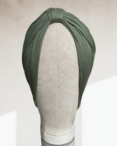 Khaki jersey turban