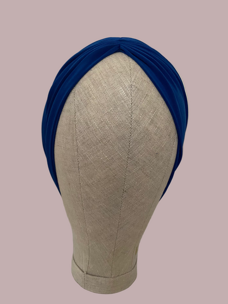 luna turban in royal blue