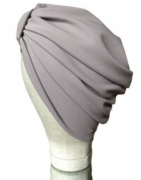 Grey classic turban