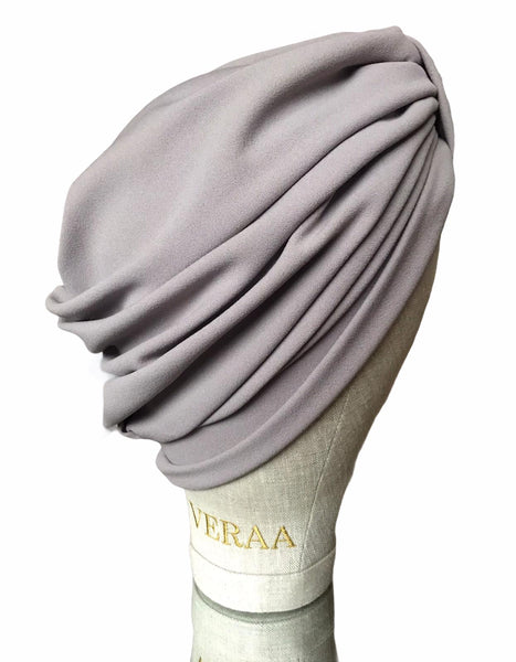 Grey classic turban