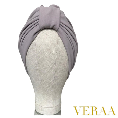 Grey classic turban