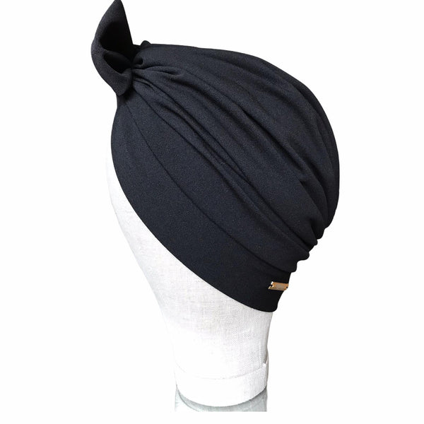 Black Bow turban