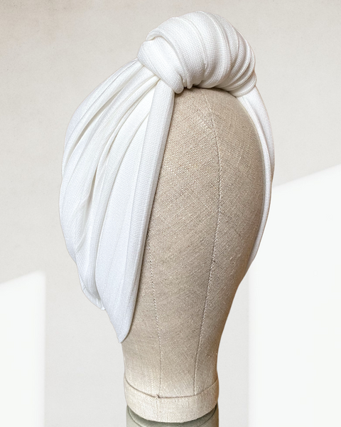 White top wrap turban