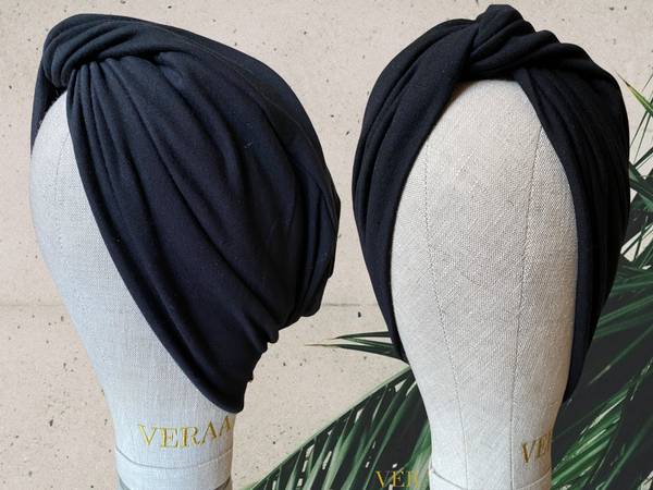 Black cross turban