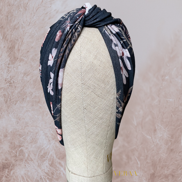 Flower cross turban