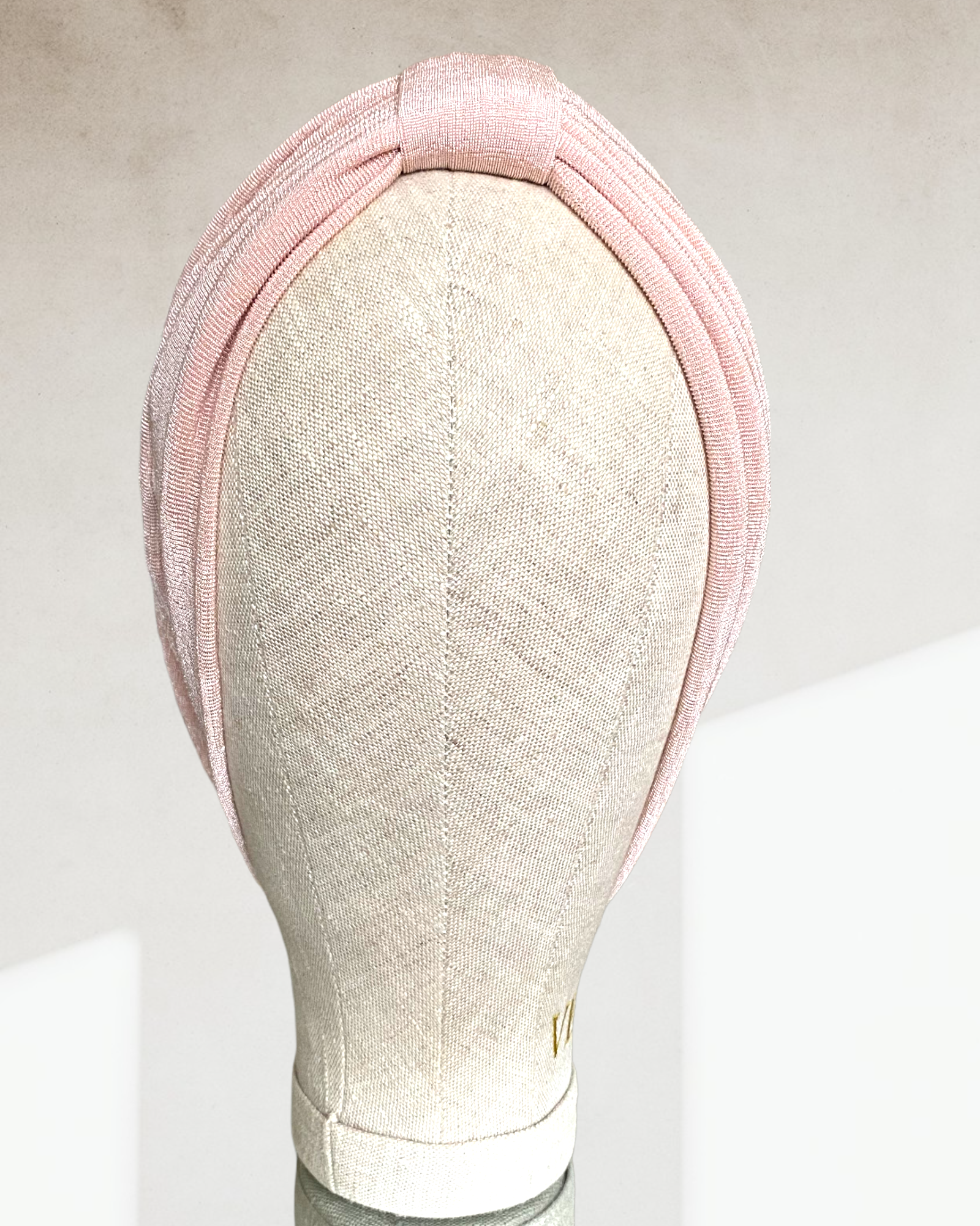 Nude pink classic turban