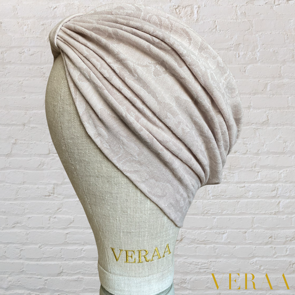 Jacquard jersey turban