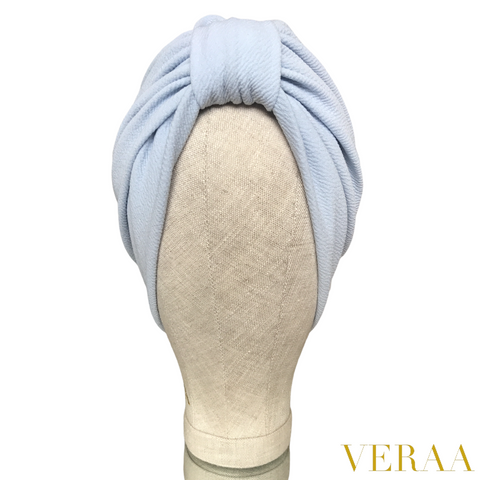 Light Blue texture jersey Turban