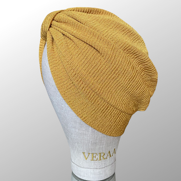 Mustard gold turban