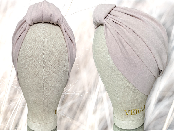 Top wrap turban in cashmere colour