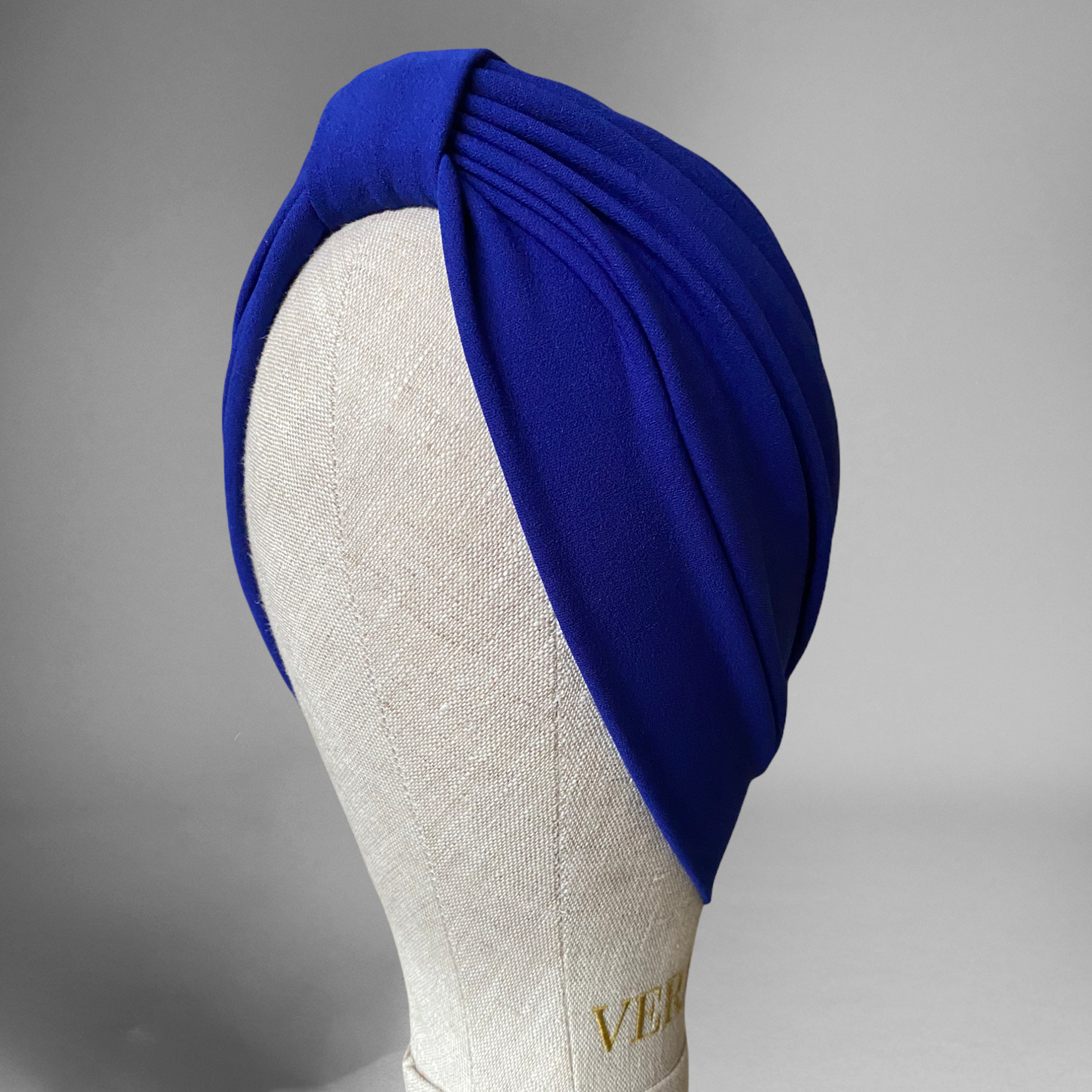 Royal blue classic turban