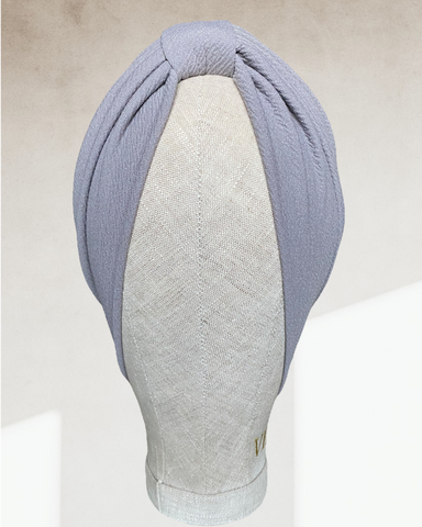 Grey texture jersey turban