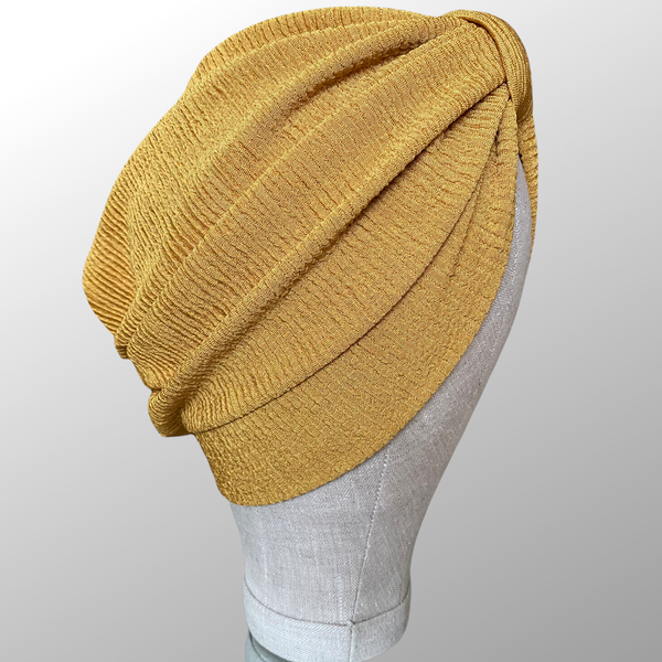 Mustard gold turban