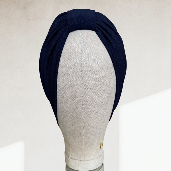 Midnight blue classic turban