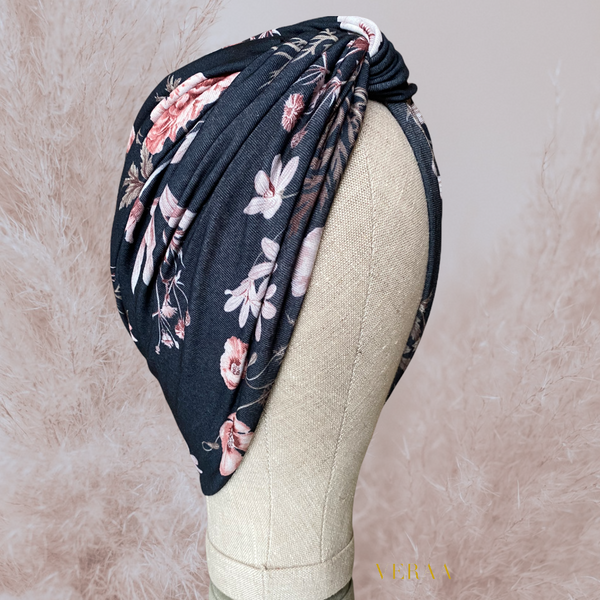 Flower cross turban